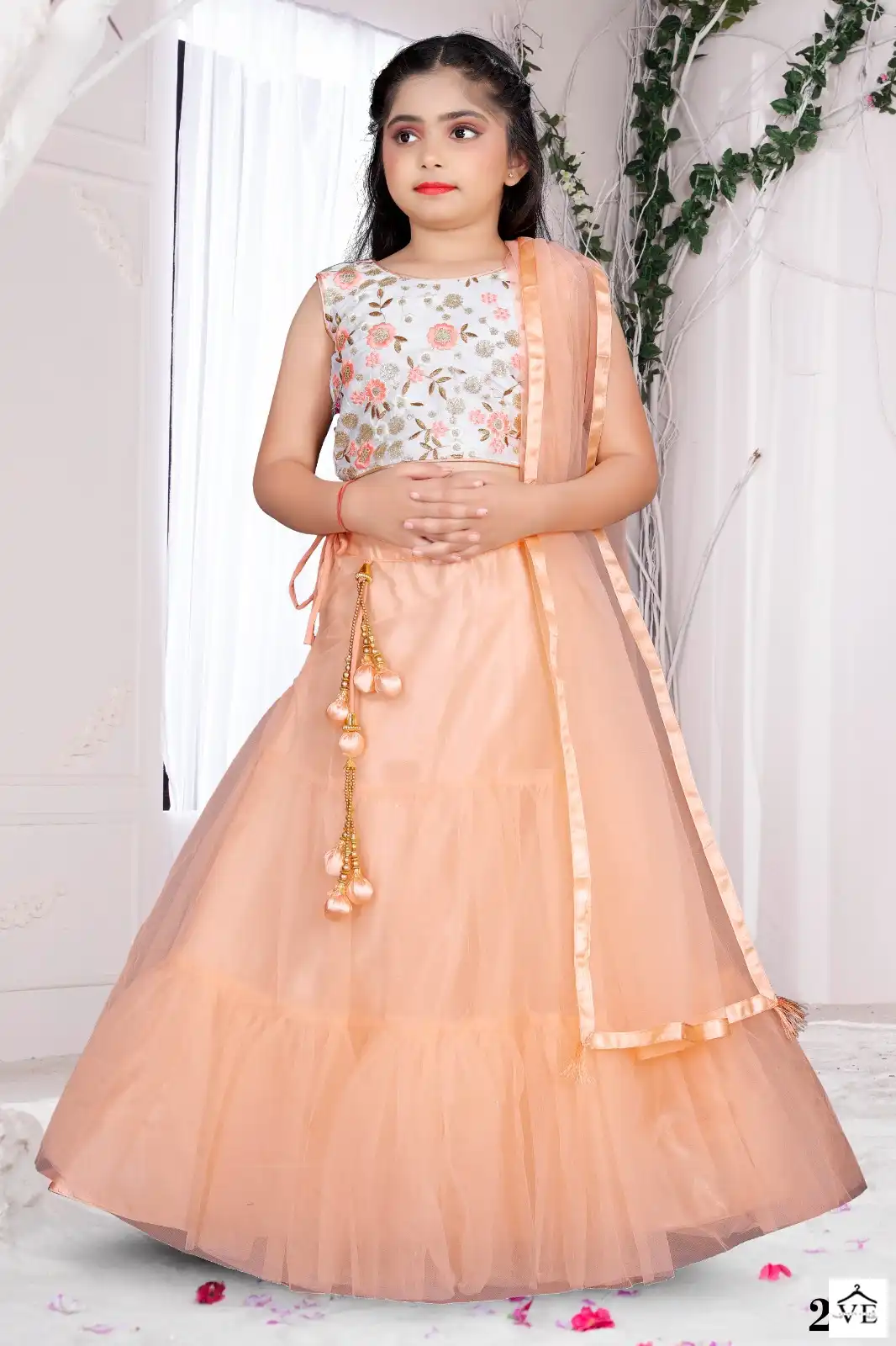 Alka Vol 24 Net Wholesale Kids Wear Lehenga Catalog — Wholesale Lehenga, MPA wholesale from Surat - Gallery Image 2