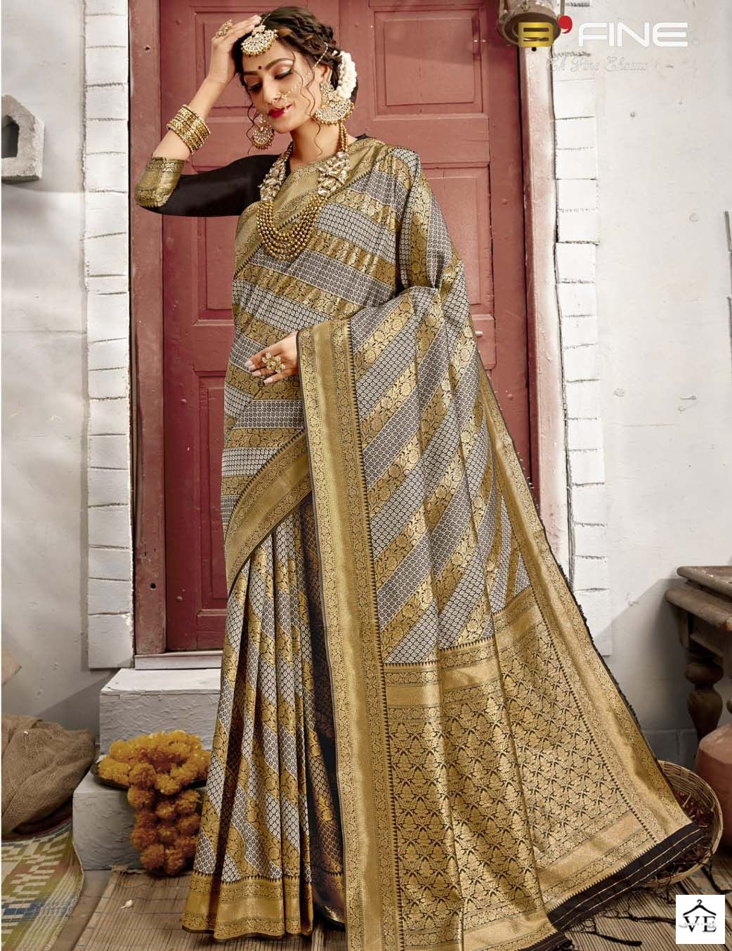Vardan Ethnic All Time Hit Vol 3 Semi Banarasi Silk Wholesale Sarees Catalog — Wholesale Sarees, MPA wholesale from Surat — view 2