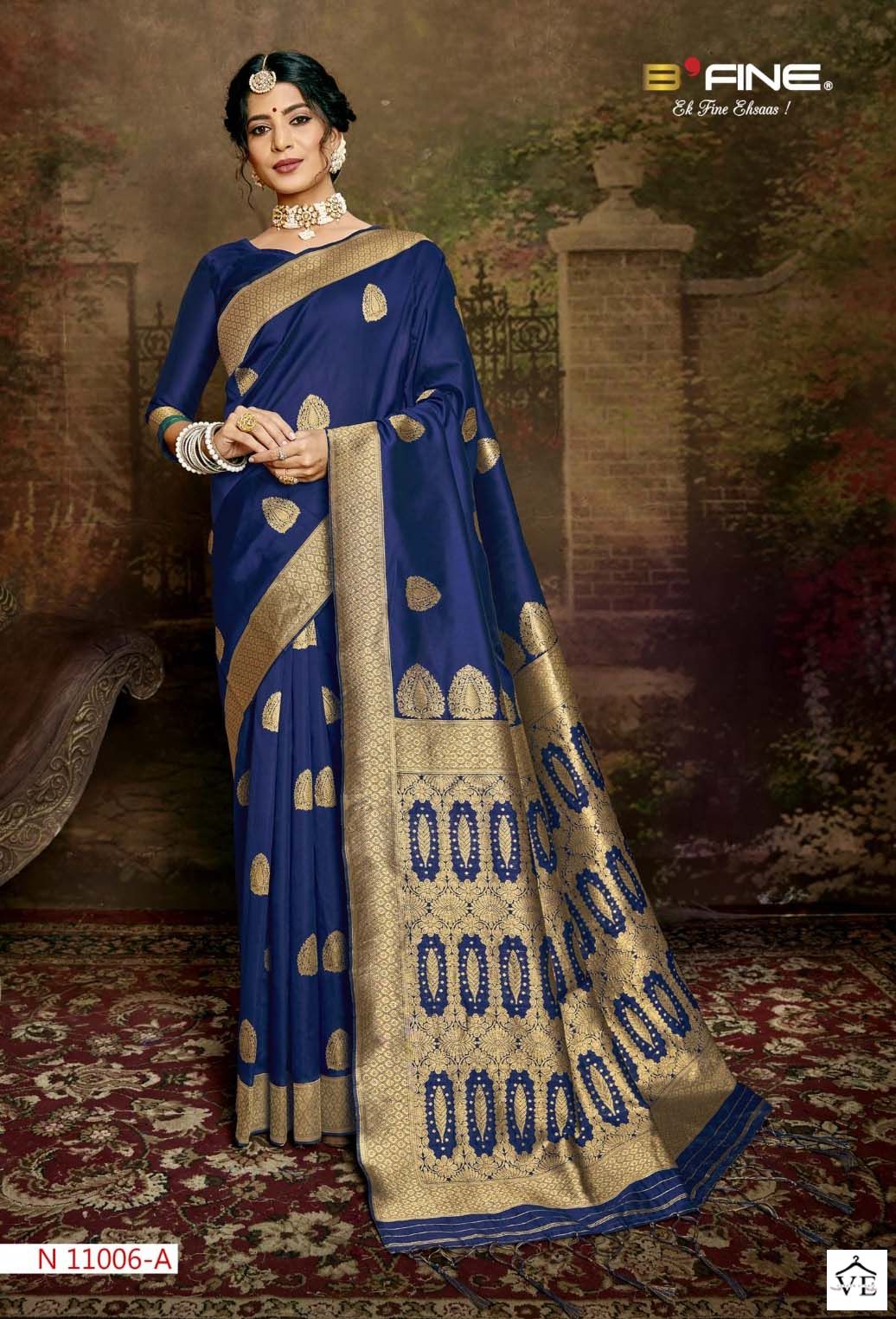 Vardan Ethnic All Time Hit Vol 3 Semi Banarasi Silk Wholesale Sarees Catalog — Wholesale Sarees, MPA wholesale from Surat — view 3
