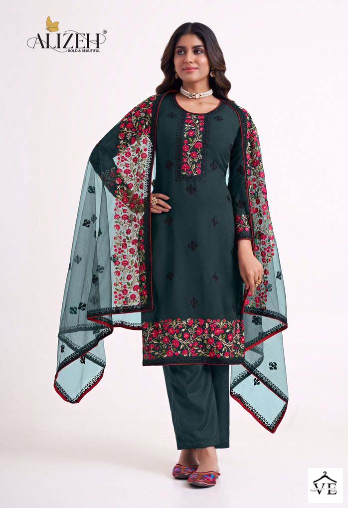 Alizeh Almora Vol 7 Georgette Wholesale Designer Salwar Suit Catalog — Wholesale Salwar Suits, Alizeh wholesale from Surat - Gallery Image 2