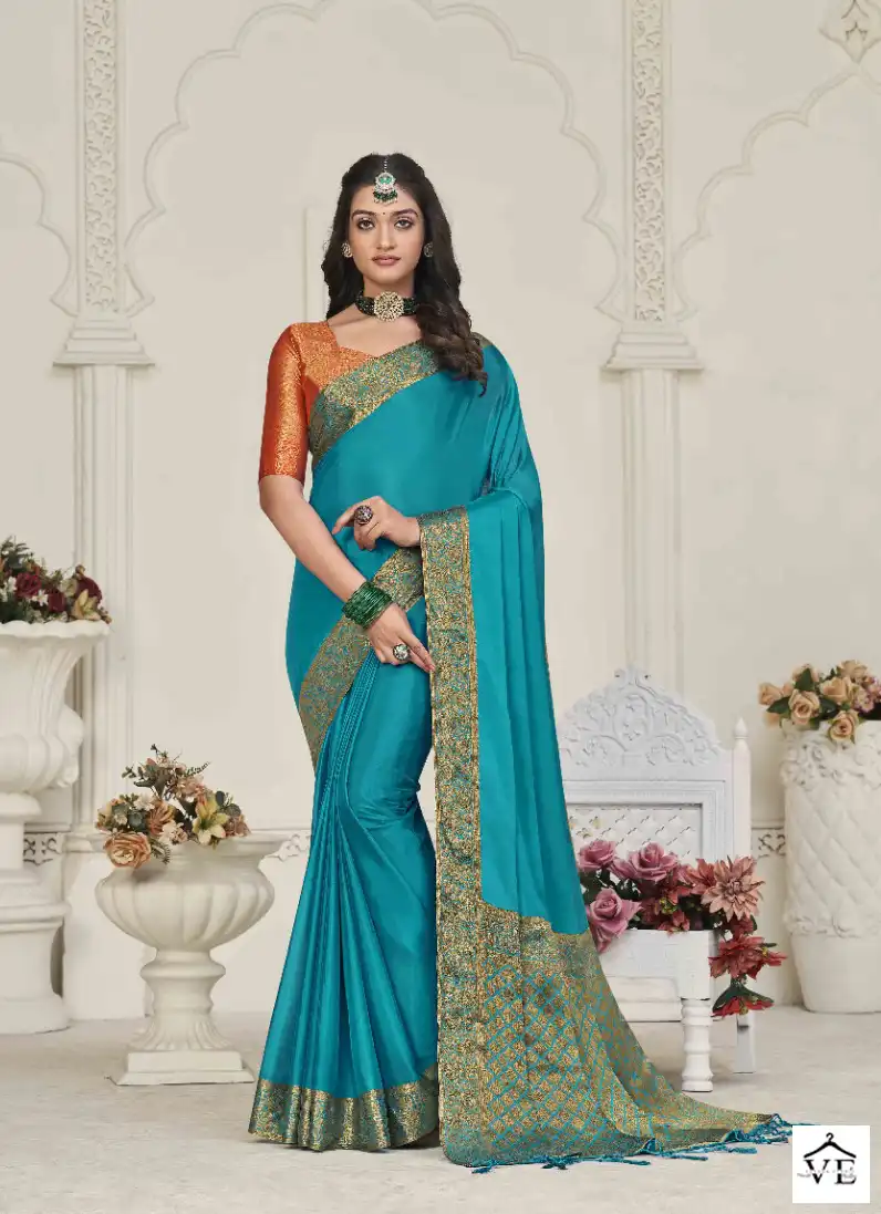 Pankh Alora Chinon Silk Wholesale Designer Saree Catalog - Image 6