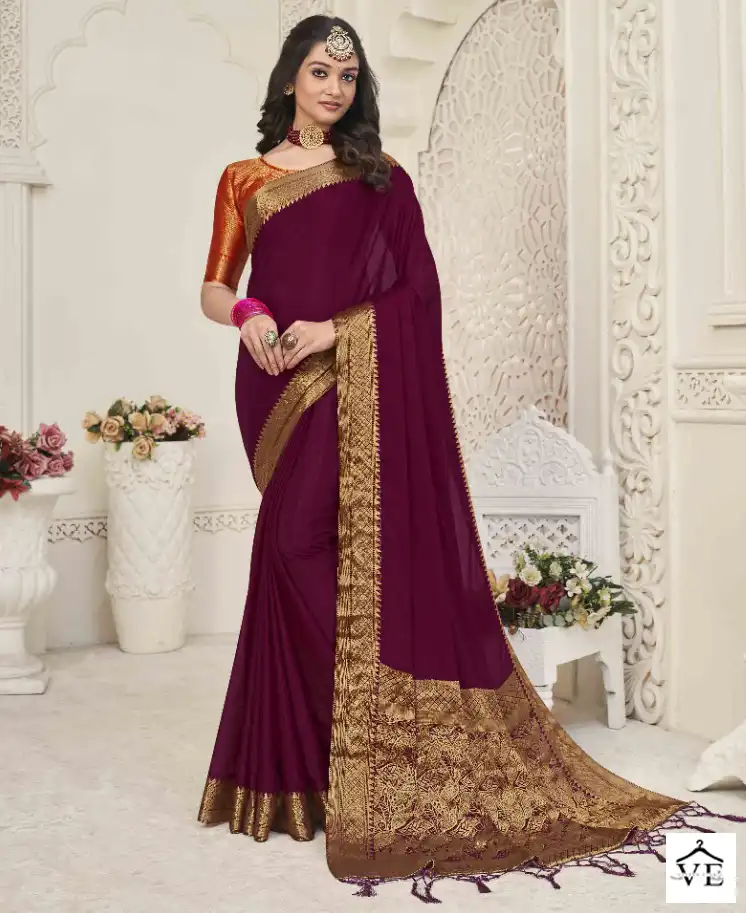 Pankh Alora Chinon Silk Wholesale Designer Saree Catalog