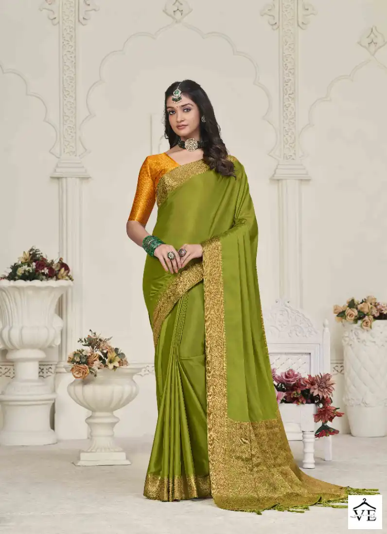 Pankh Alora Chinon Silk Wholesale Designer Saree Catalog - Image 8