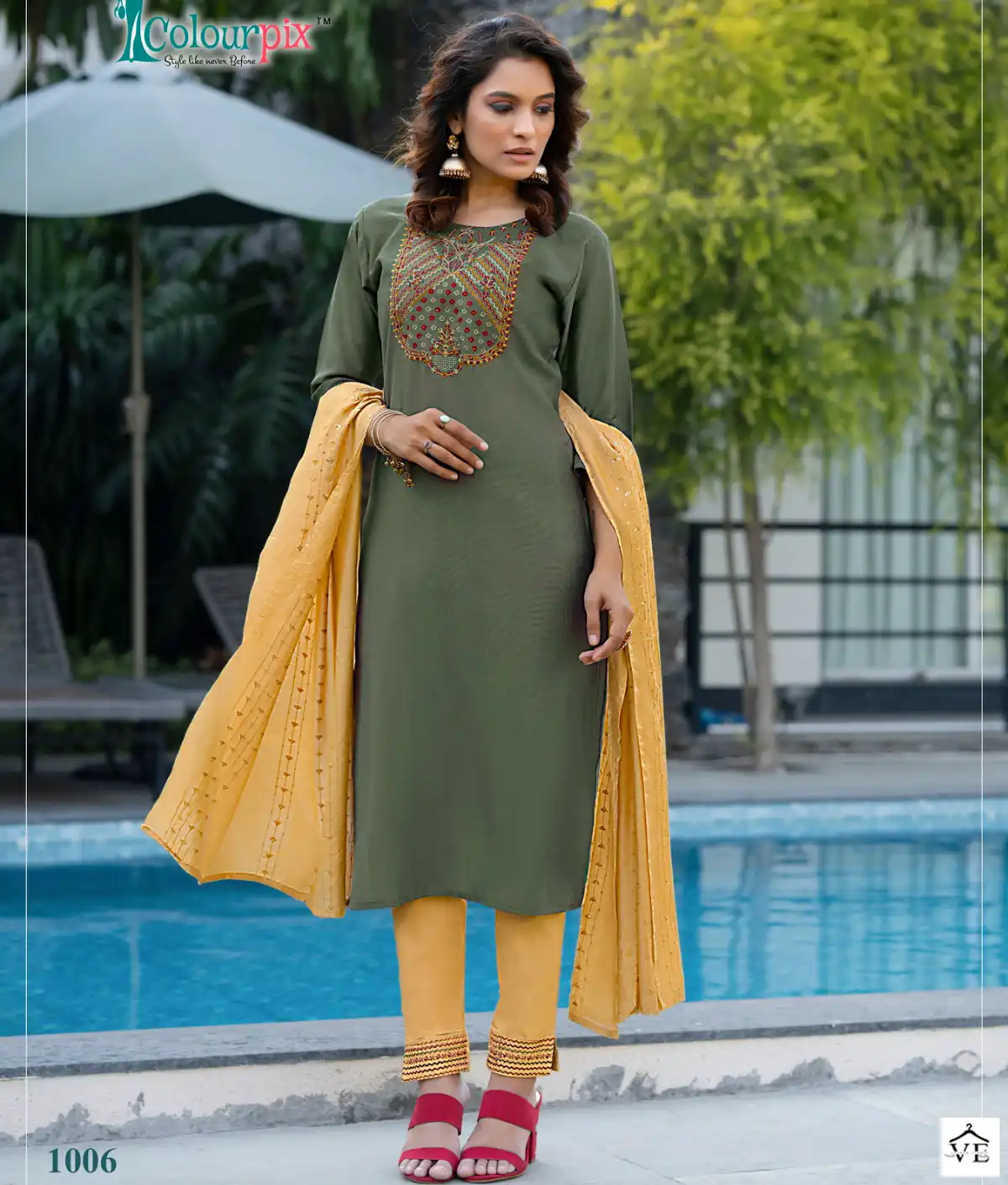 Colourpix Alveera Vol 1 Heavy Fancy Viscose Reyon Wholesale Readymade Salwar Suit Catalog — Wholesale Salwar Suits, MPA wholesale from Surat - Gallery Image 6