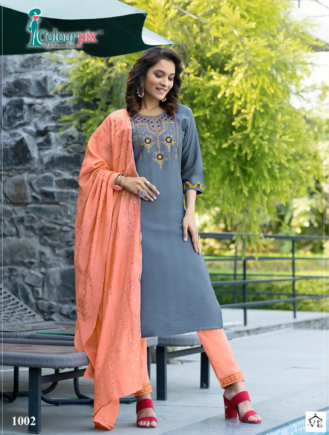 Colourpix Alveera Vol 1 Heavy Fancy Viscose Reyon Wholesale Readymade Salwar Suit Catalog — Wholesale Salwar Suits, MPA wholesale from Surat - Gallery Image 4