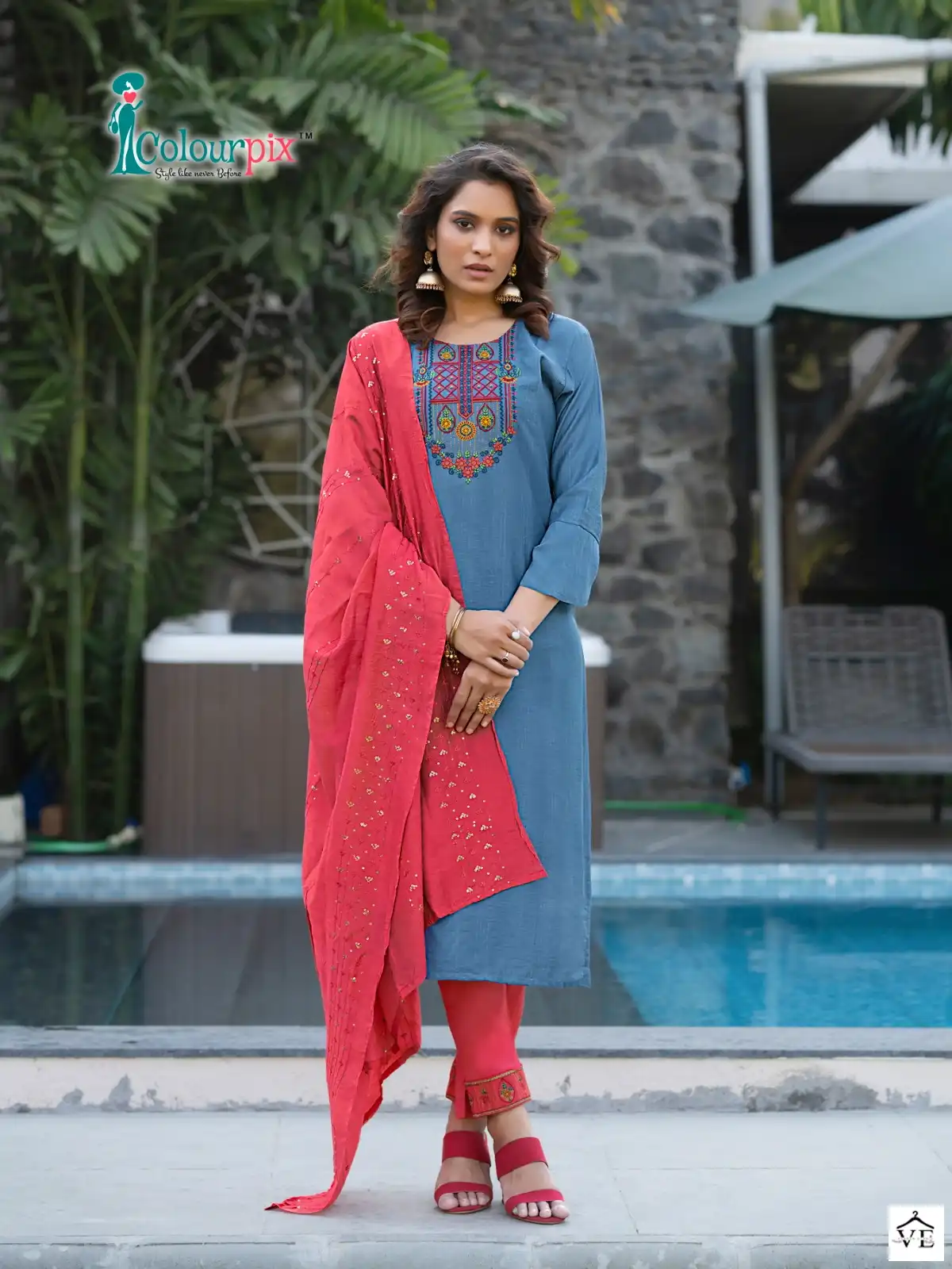Colourpix Alveera Vol 1 Heavy Fancy Viscose Reyon Wholesale Readymade Salwar Suit Catalog — Wholesale Salwar Suits, MPA wholesale from Surat - Gallery Image 5
