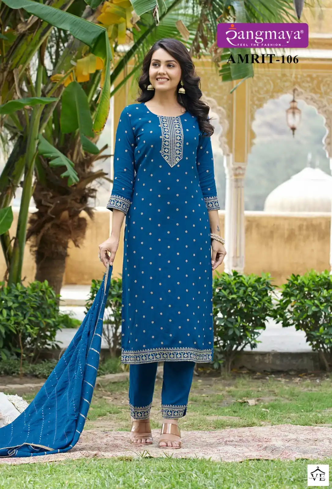 Vardan Ethnic Amrit Rayon Wholesale Readymade Salwar Suit Catalog — Wholesale Salwar Suits, MPA wholesale from Surat - Gallery Image 4