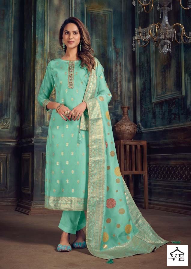 Rama Fashions Anamika Pure Bangalori Woven Silk Wholesale Designer Salwar Suit Catalog — Wholesale Salwar Suits, MPA wholesale from Surat - Gallery Image 4
