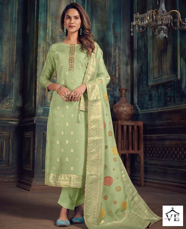 Rama Fashions Anamika Pure Bangalori Woven Silk Wholesale Designer Salwar Suit Catalog — Wholesale Salwar Suits, MPA wholesale from Surat — view 1