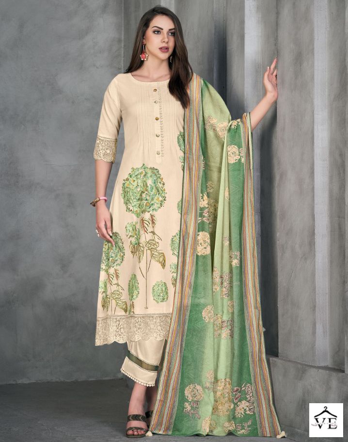 Jayvijay Anando Kiera 3074 Pure Cotton Wholesale Designer Salwar Suit Catalog — Wholesale Salwar Suits, MPA wholesale from Surat — view 1