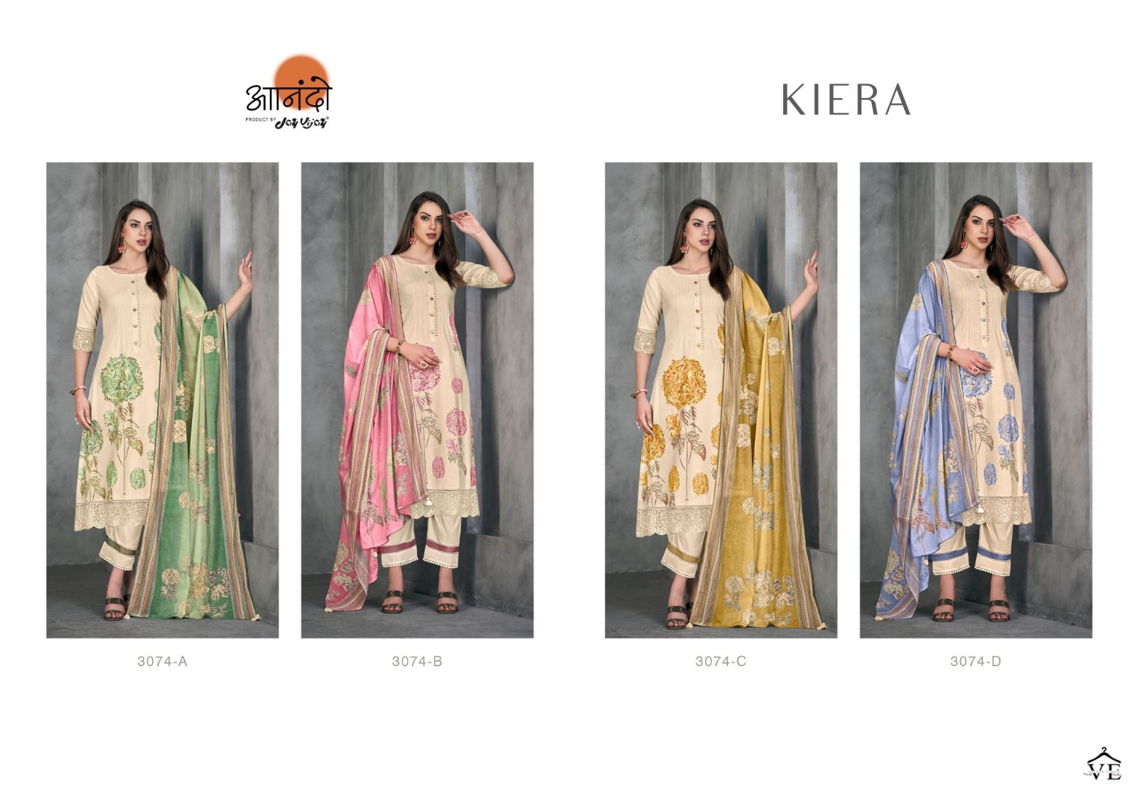 Jayvijay Anando Kiera 3074 Pure Cotton Wholesale Designer Salwar Suit Catalog — Wholesale Salwar Suits, MPA wholesale from Surat — view 5