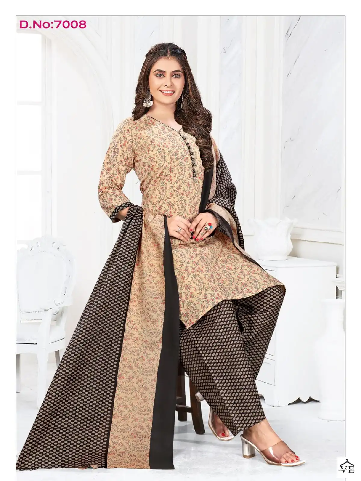 Vardan Ethnic Rangoli Patiyala Voi 3 Cotton Wholesale Readymade Salwar Suit Catalog — Wholesale Salwar Suits, MPA wholesale from Surat - Gallery Image 11