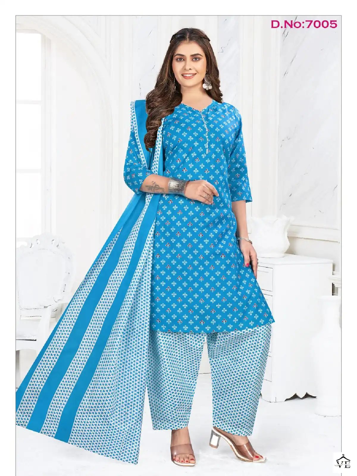 Vardan Ethnic Rangoli Patiyala Voi 3 Cotton Wholesale Readymade Salwar Suit Catalog — Wholesale Salwar Suits, MPA wholesale from Surat - Gallery Image 5