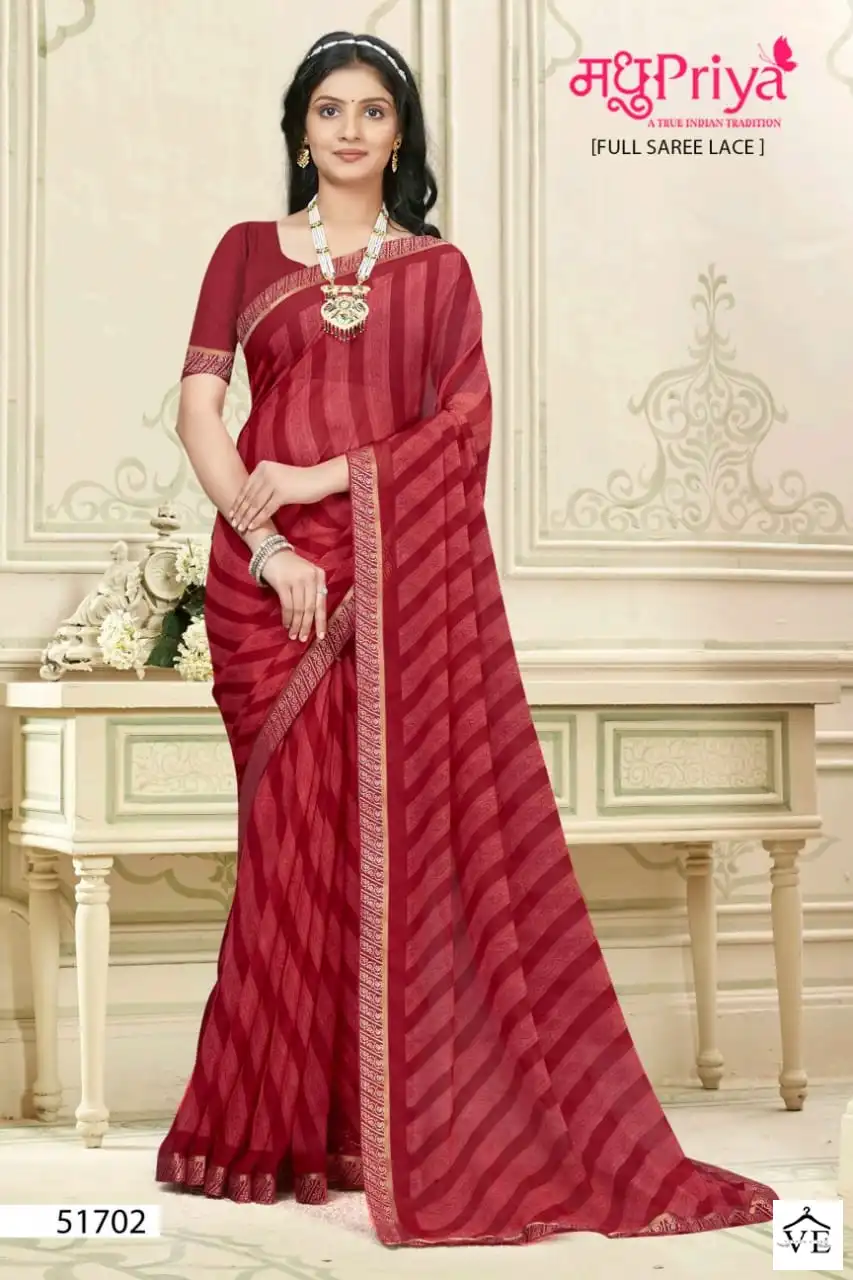 Madhupriya Anumati 60 Gm Chiffon Wholesale Sarees Catalog — Wholesale Sarees, MPA wholesale from Surat - Gallery Image 2