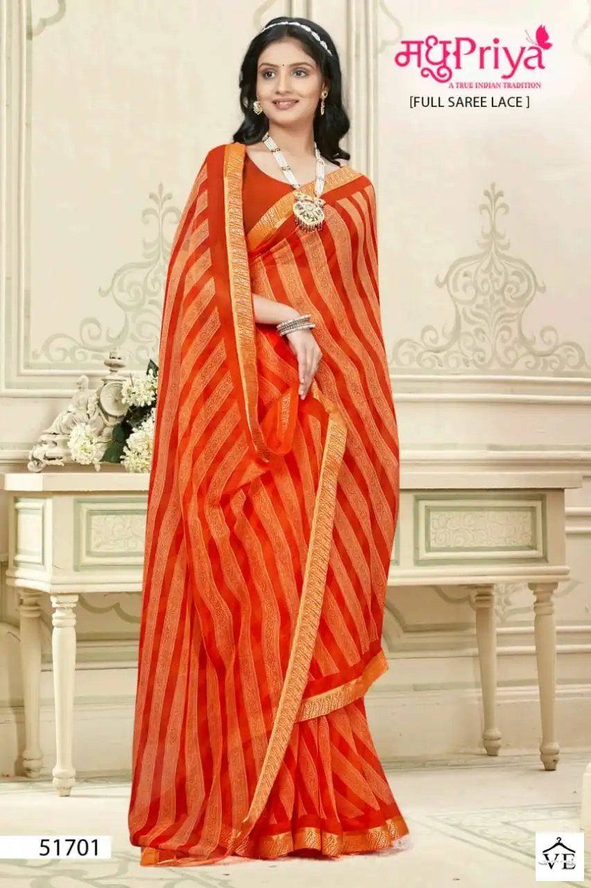 Madhupriya Anumati 60 Gm Chiffon Wholesale Sarees Catalog — Wholesale Sarees, MPA wholesale from Surat - Gallery Image 3
