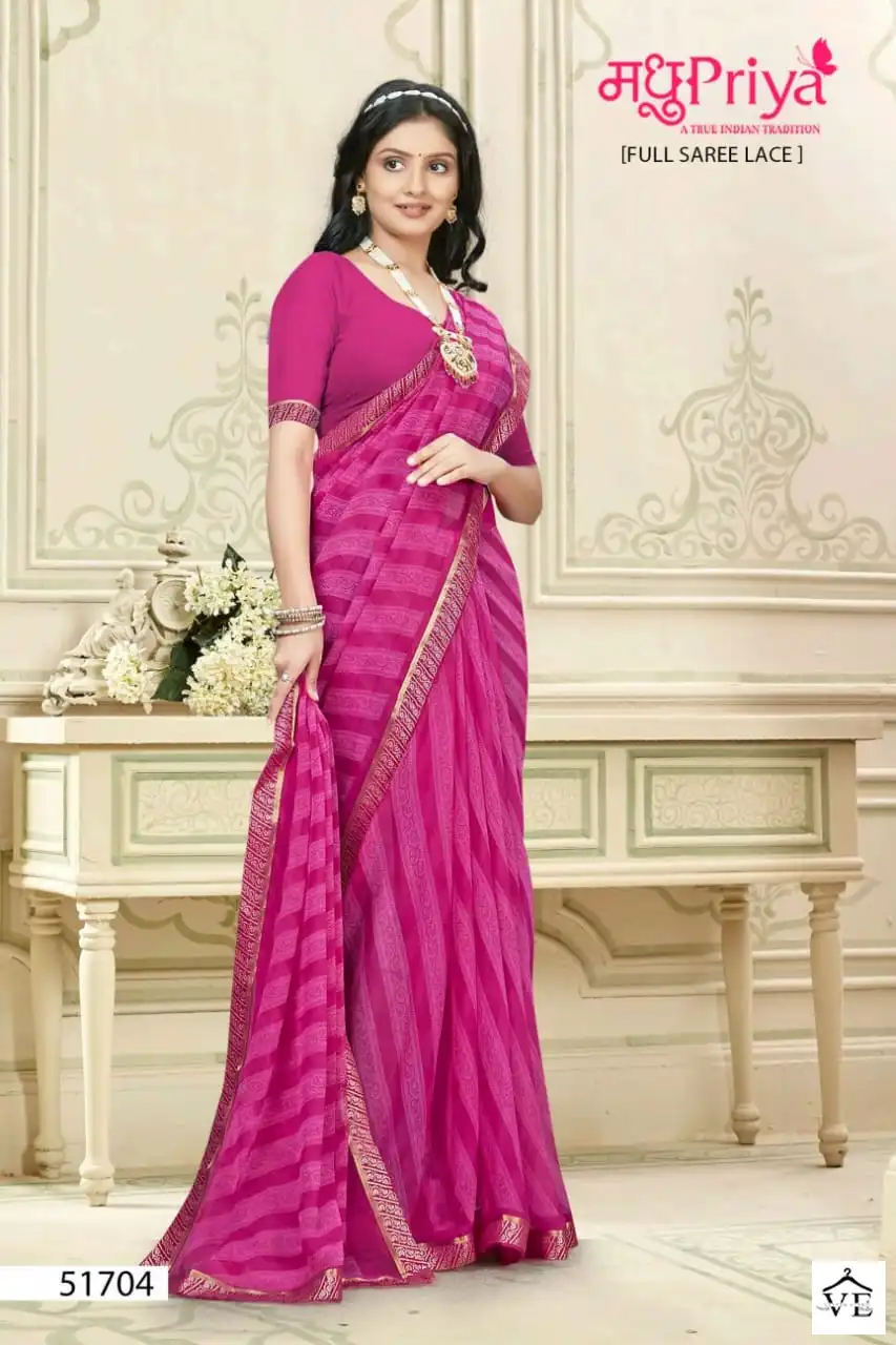 Madhupriya Anumati 60 Gm Chiffon Wholesale Sarees Catalog — Wholesale Sarees, MPA wholesale from Surat - Gallery Image 4