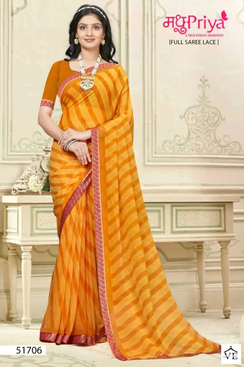 Madhupriya Anumati 60 Gm Chiffon Wholesale Sarees Catalog — Wholesale Sarees, MPA wholesale from Surat - Gallery Image 5