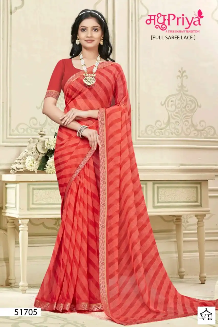 Madhupriya Anumati 60 Gm Chiffon Wholesale Sarees Catalog — Wholesale Sarees, MPA wholesale from Surat - Gallery Image 6