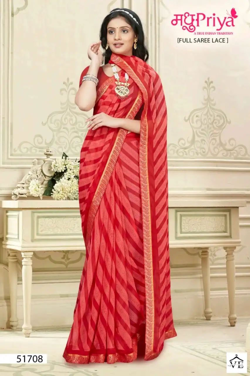 Madhupriya Anumati 60 Gm Chiffon Wholesale Sarees Catalog — Wholesale Sarees, MPA wholesale from Surat - Gallery Image 7