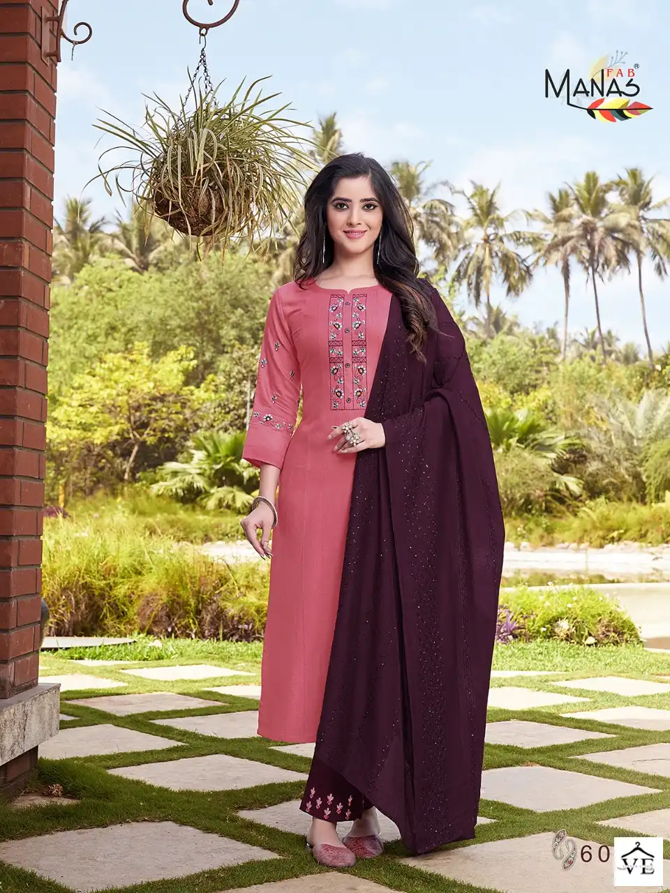 Manas Fab Arina 4 Rayon Wholesale Readymade Salwar Suit Catalog — Wholesale Salwar Suits, MPA wholesale from Surat - Gallery Image 4