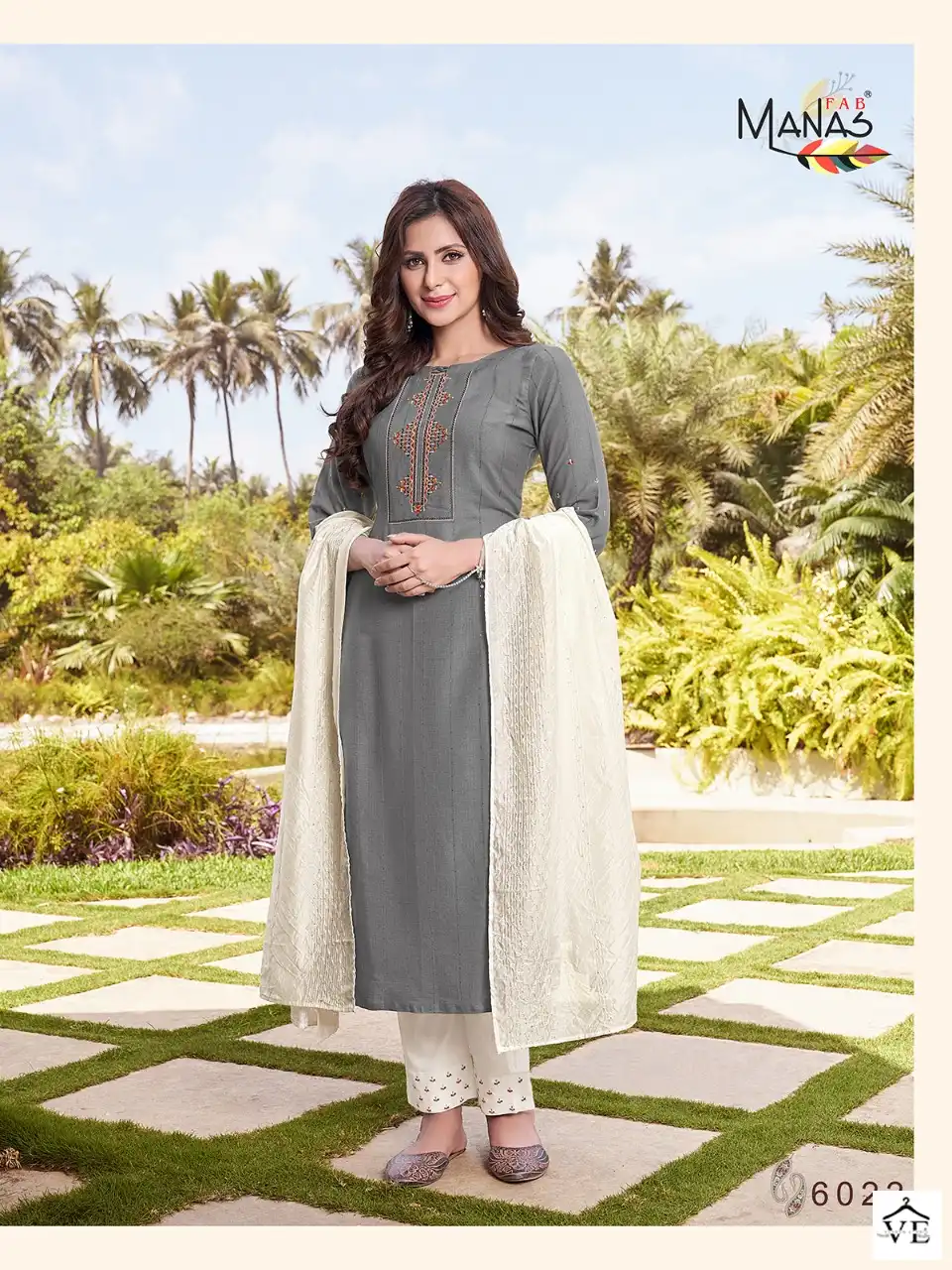 Manas Fab Arina 4 Rayon Wholesale Readymade Salwar Suit Catalog — Wholesale Salwar Suits, MPA wholesale from Surat - Gallery Image 5