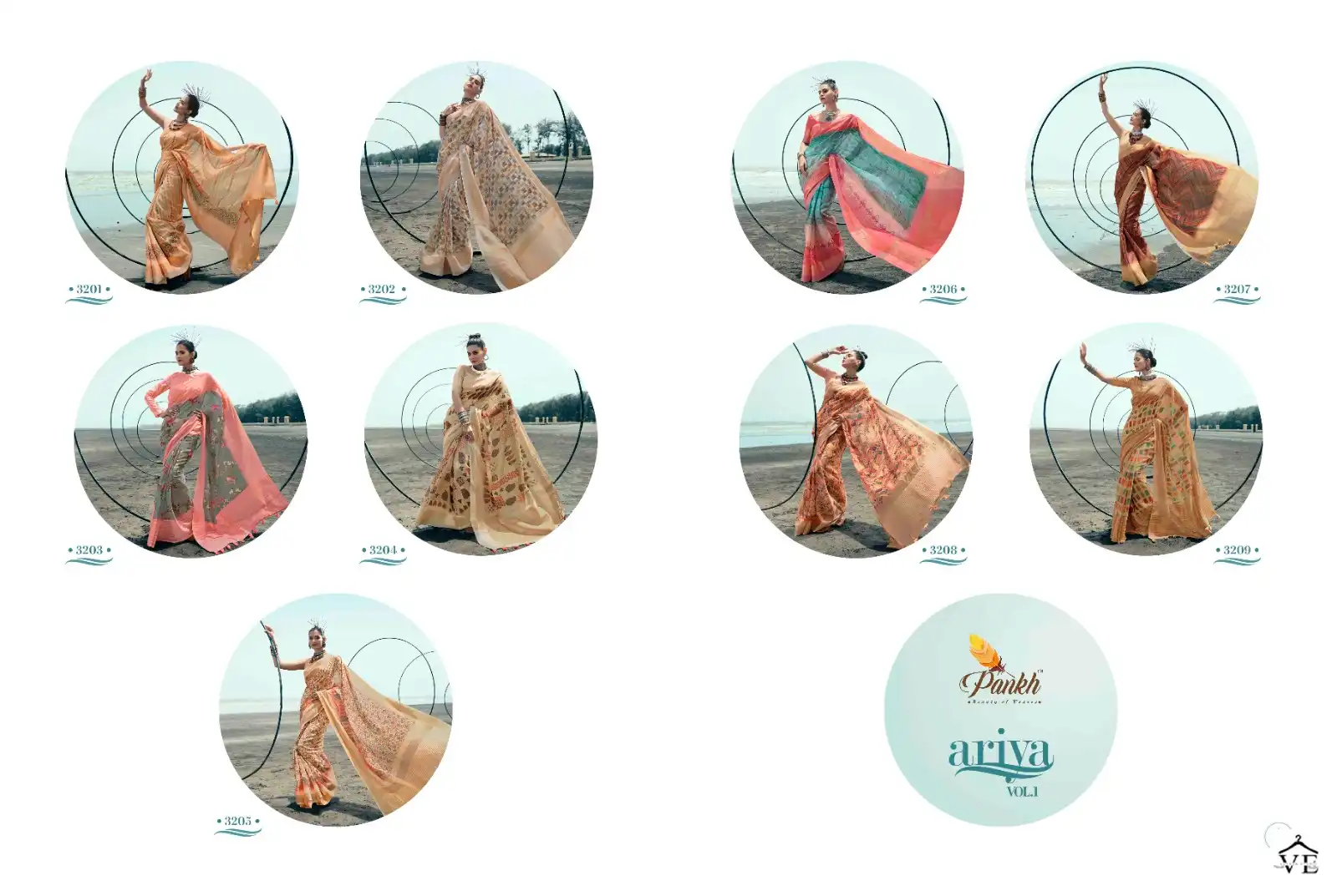 Pankh Ariya Vol-1 Linen Wholesale Saree Catalog - Image 12