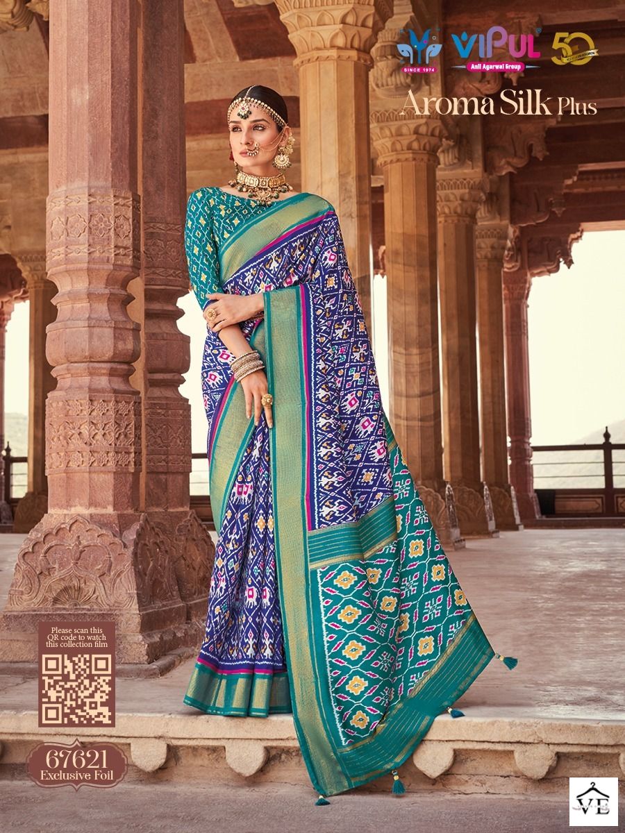 Vipul Aroma Silk Plus Soft Silk Wholesale Sarees Catalog — Wholesale Sarees, MPA wholesale from Surat - Gallery Image 15