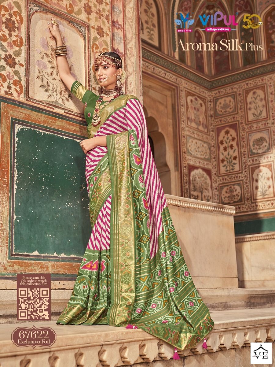 Vipul Aroma Silk Plus Soft Silk Wholesale Sarees Catalog — Wholesale Sarees, MPA wholesale from Surat - Gallery Image 16