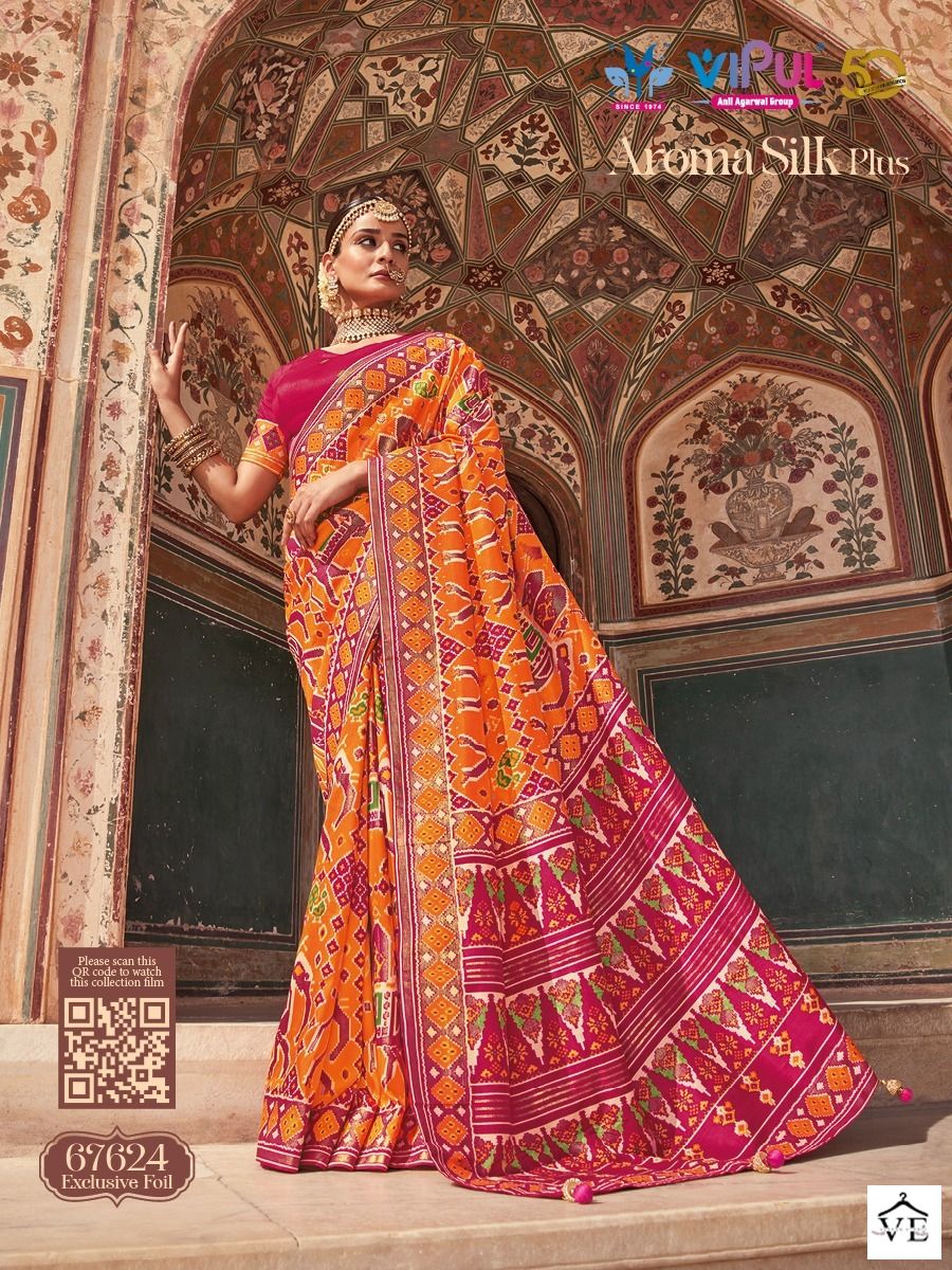 Vipul Aroma Silk Plus Soft Silk Wholesale Sarees Catalog — Wholesale Sarees, MPA wholesale from Surat - Gallery Image 17