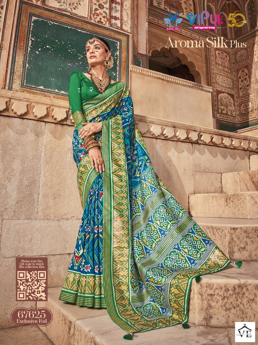Vipul Aroma Silk Plus Soft Silk Wholesale Sarees Catalog — Wholesale Sarees, MPA wholesale from Surat - Gallery Image 3