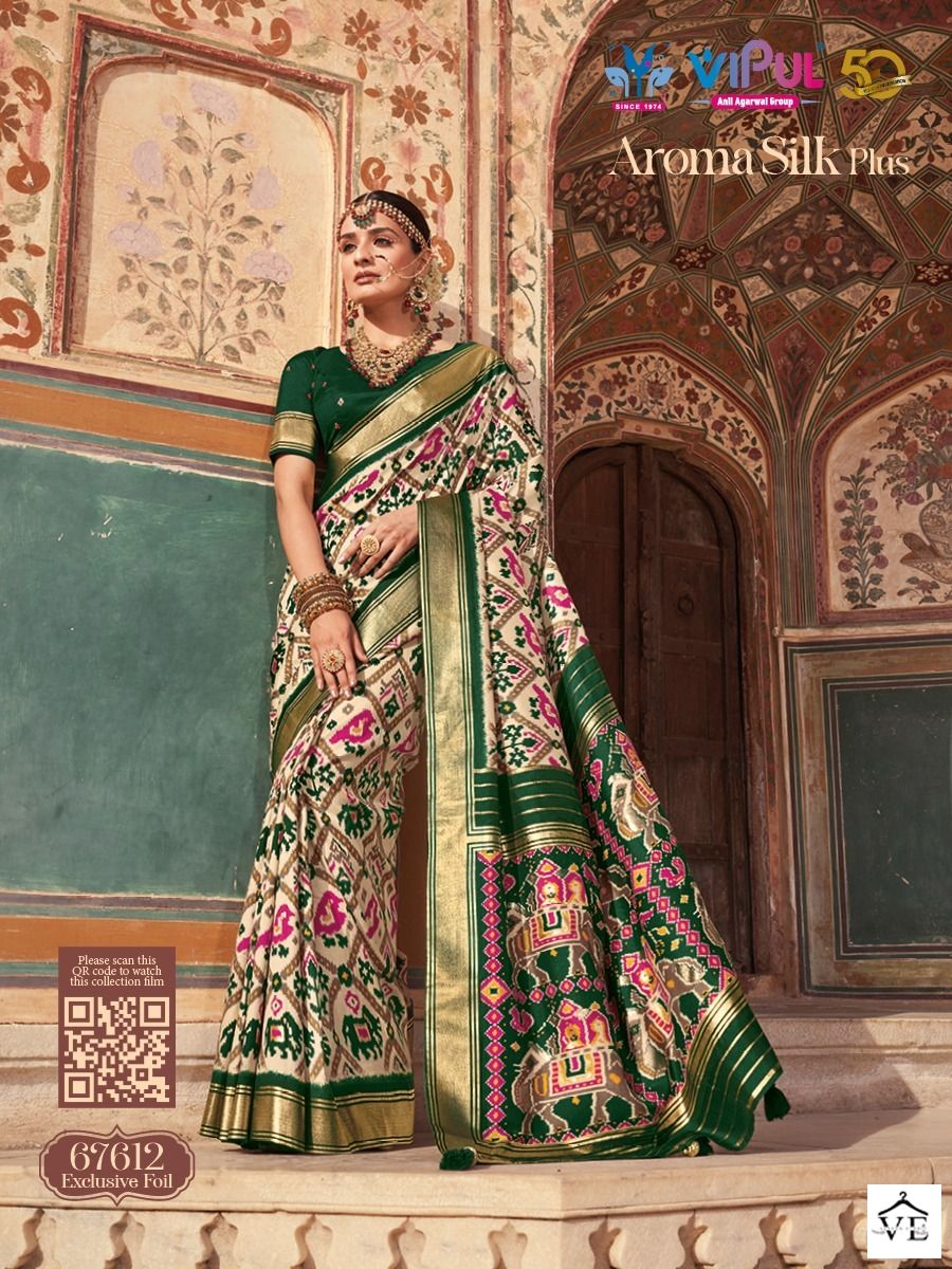 Vipul Aroma Silk Plus Soft Silk Wholesale Sarees Catalog — Wholesale Sarees, MPA wholesale from Surat - Gallery Image 6