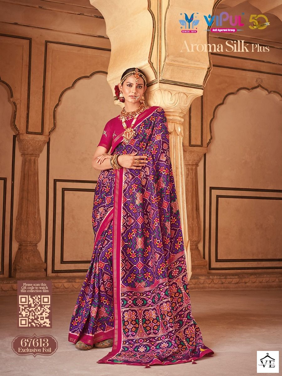 Vipul Aroma Silk Plus Soft Silk Wholesale Sarees Catalog — Wholesale Sarees, MPA wholesale from Surat - Gallery Image 8