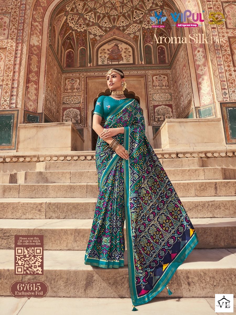 Vipul Aroma Silk Plus Soft Silk Wholesale Sarees Catalog — Wholesale Sarees, MPA wholesale from Surat - Gallery Image 9