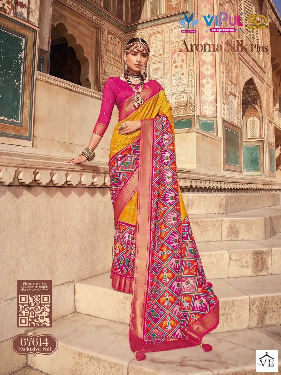 Vipul Aroma Silk Plus Soft Silk Wholesale Sarees Catalog — Wholesale Sarees, MPA wholesale from Surat - Gallery Image 10