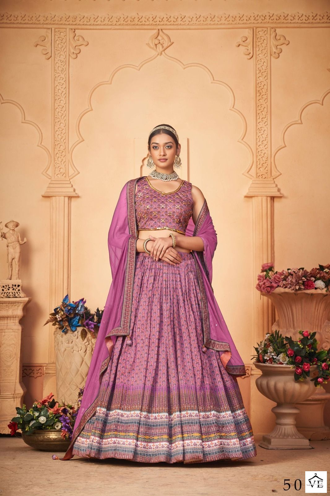 Vardan Ethnic Aakrut Vol 5 Heavy Chinon Wholesale Lehenga Catalog — Wholesale Lehenga, MPA wholesale from Surat - Gallery Image 2