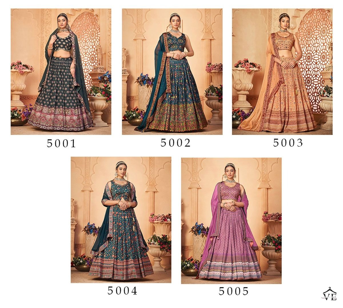 Vardan Ethnic Aakrut Vol 5 Heavy Chinon Wholesale Lehenga Catalog — Wholesale Lehenga, MPA wholesale from Surat — view 6