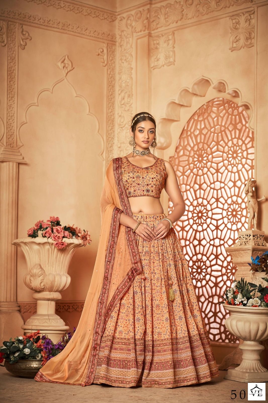 Vardan Ethnic Aakrut Vol 5 Heavy Chinon Wholesale Lehenga Catalog — Wholesale Lehenga, MPA wholesale from Surat - Gallery Image 4