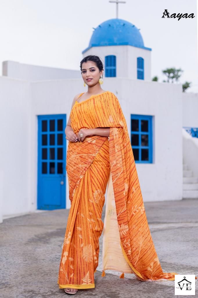 Aaya Aaradhna Vol 8 Faux Georgette Wholesale Sarees Catalog — Wholesale Sarees, MPA wholesale from Surat — view 5