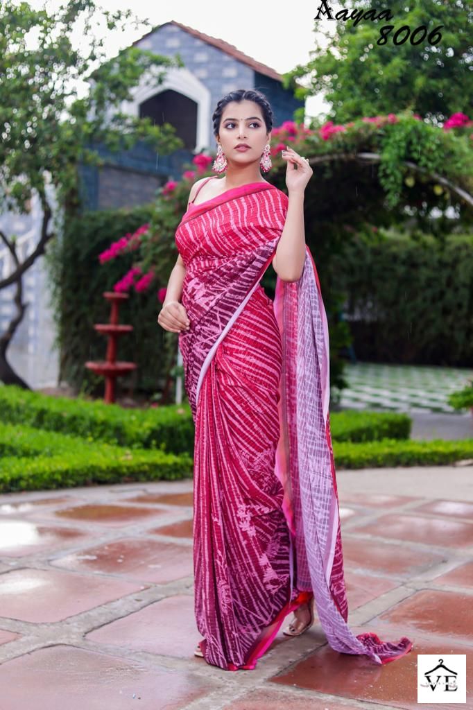 Aaya Aaradhna Vol 8 Faux Georgette Wholesale Sarees Catalog — Wholesale Sarees, MPA wholesale from Surat — view 7
