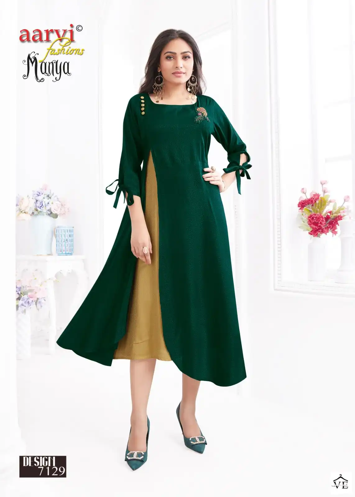 Aarvi Manya Vol-27 Cotton Wholesale Kurti Catalog — Wholesale Kurtis, MPA wholesale from Surat - Gallery Image 2