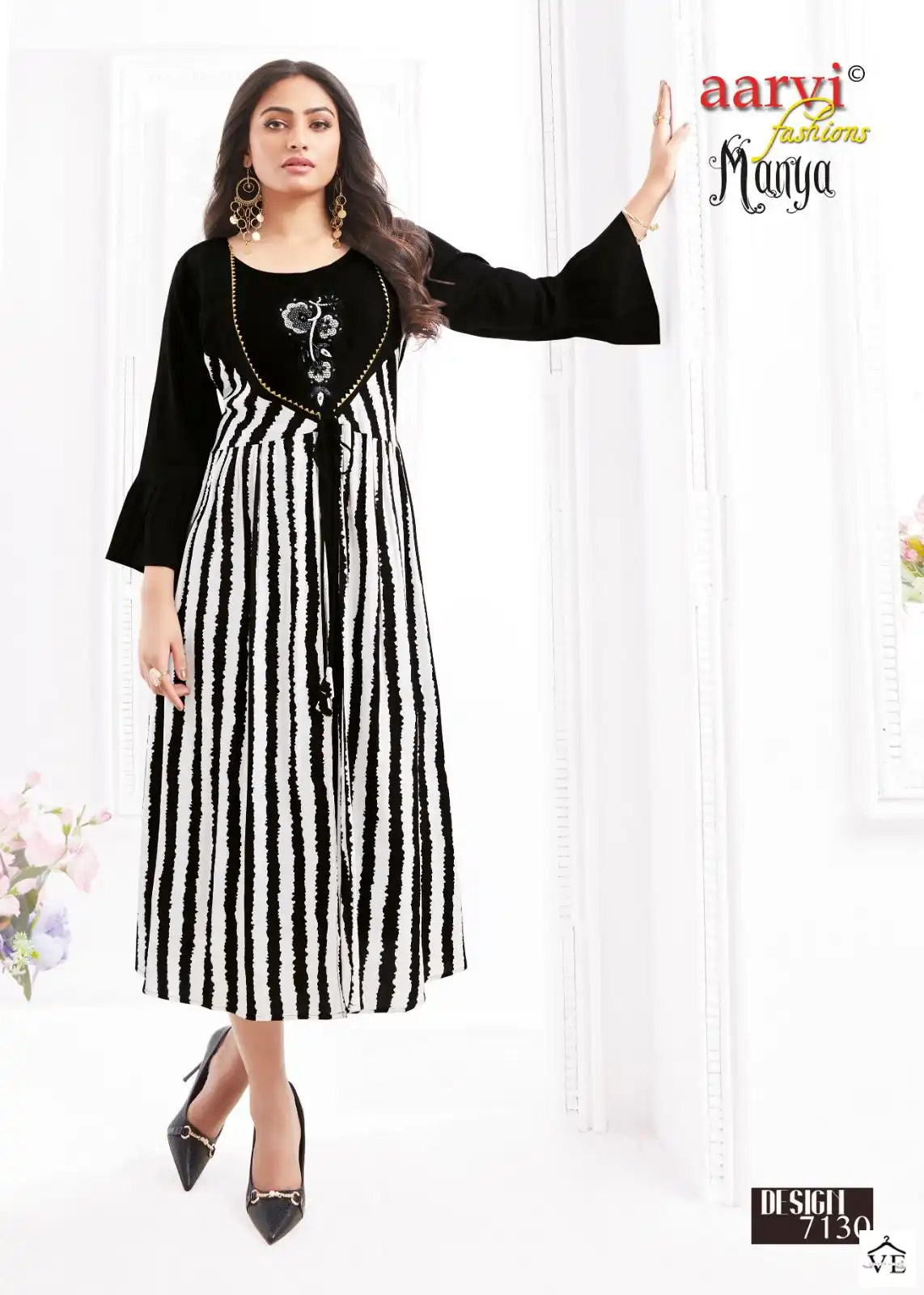 Aarvi Manya Vol-27 Cotton Wholesale Kurti Catalog — Wholesale Kurtis, MPA wholesale from Surat - Gallery Image 3