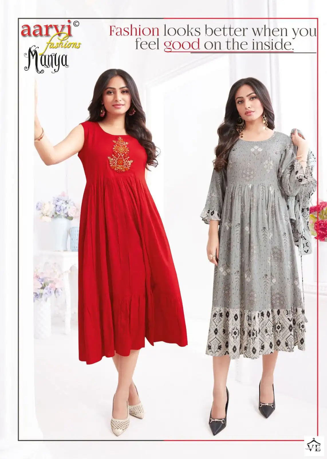 Aarvi Manya Vol-27 Cotton Wholesale Kurti Catalog — Wholesale Kurtis, MPA wholesale from Surat - Gallery Image 6