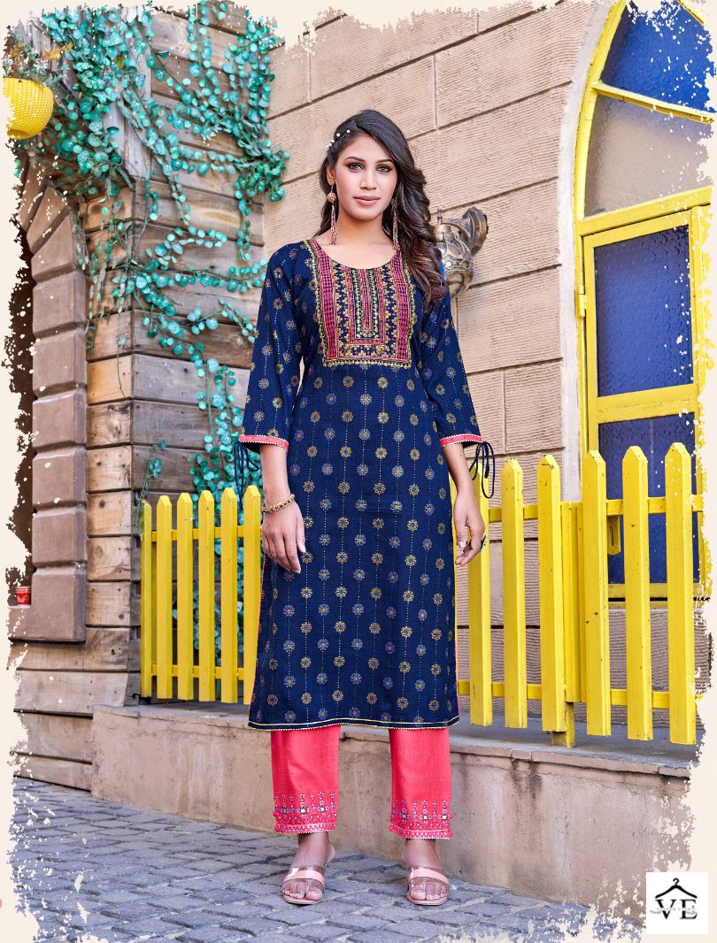 Hinaya Aishwarya Vol 8 Rayon Printed Wholesale Kurti Catalog — Wholesale Kurtis, MPA wholesale from Surat - Gallery Image 5