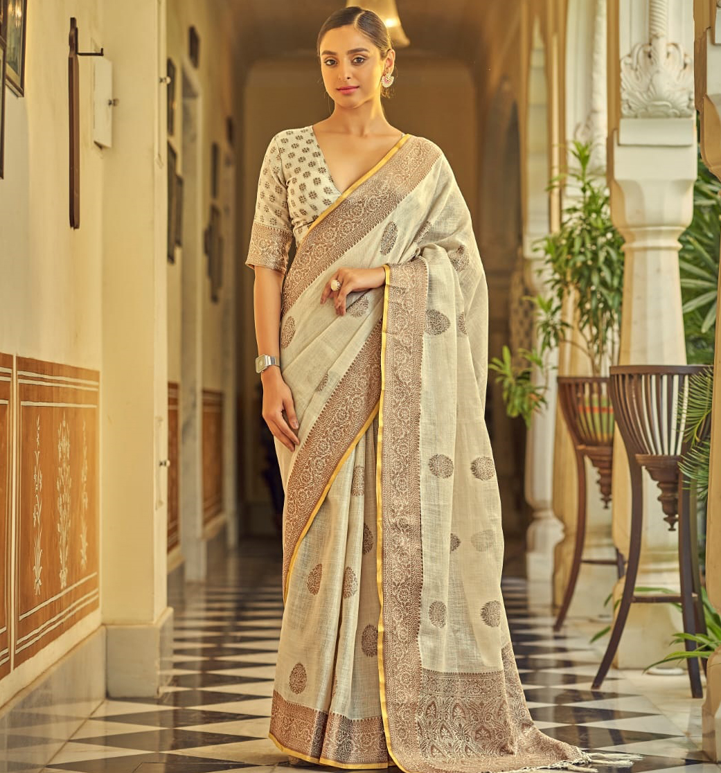 Rajpath Alencon Linen Soft Linen Wholesale Sarees Catalog