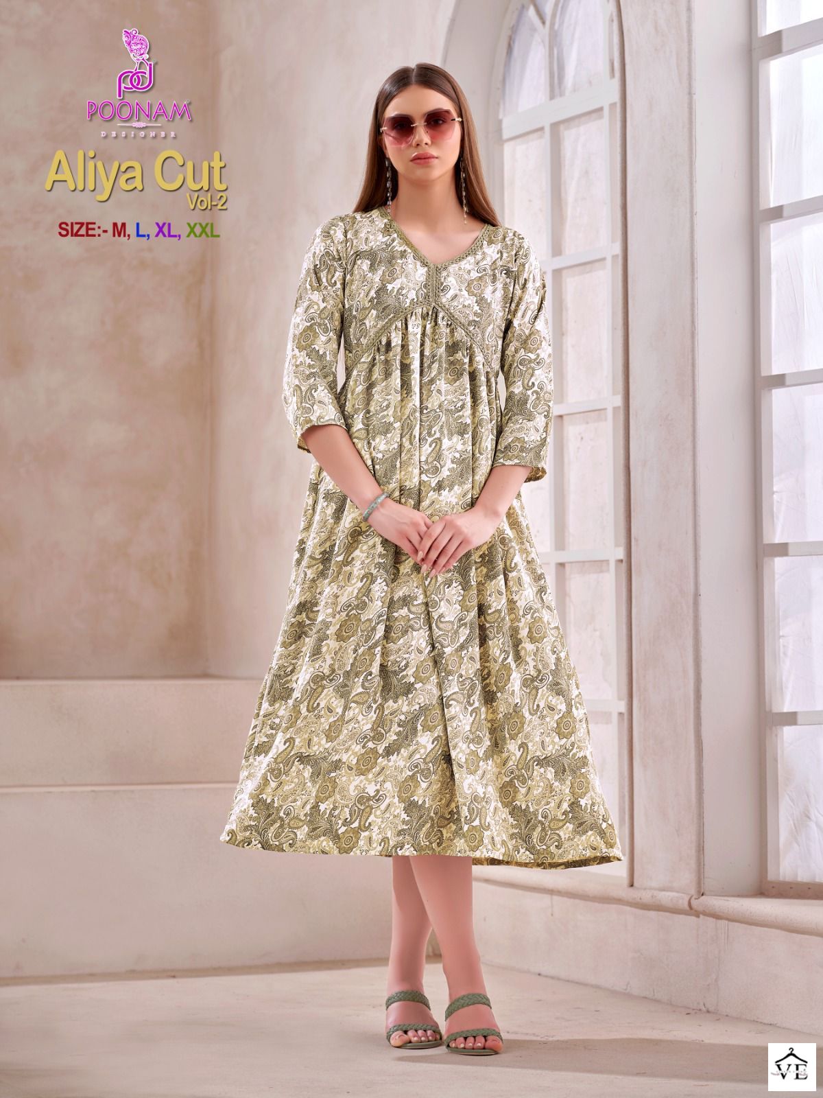 Poonam Designer Aliya Cut Vol 2 Imported Viscous Wholesale Gown Catalog — Wholesale Kurtis, MPA wholesale from Surat - Gallery Image 3