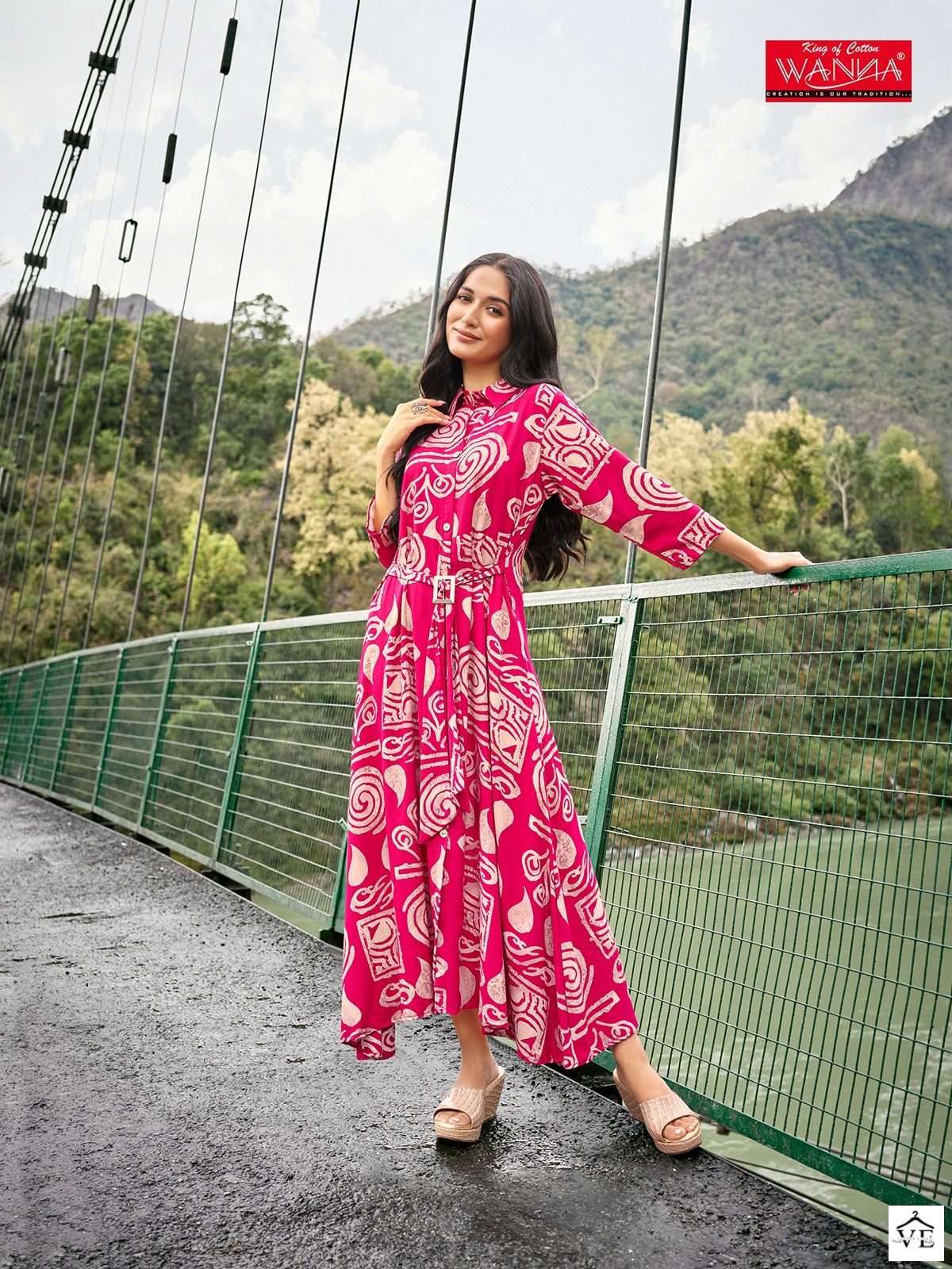 Wanna Amber Heavy Rayon Wholesale Long Kurtis Catalog — Wholesale Kurtis, MPA wholesale from Surat - Gallery Image 2