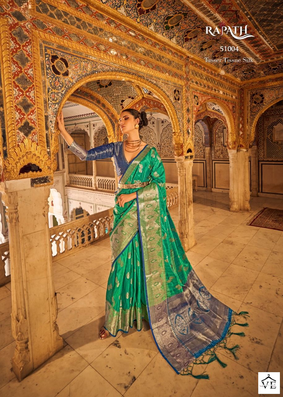 Rajpath Angelica Tusser Silk Wholesale Sarees Catalog - Image 5