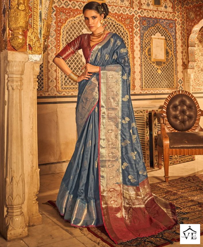 Rajpath Angelica Tusser Silk Wholesale Sarees Catalog