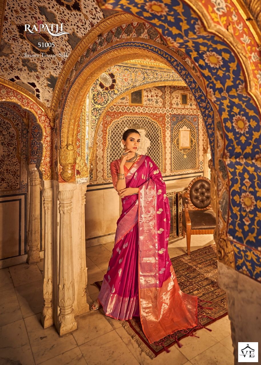 Rajpath Angelica Tusser Silk Wholesale Sarees Catalog - Image 6