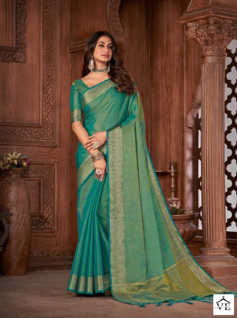 Vardan Ethnic Anuska Vol 1 Linen Khadi Silk Wholesale Saree Catalog — Wholesale Sarees, MPA wholesale from Surat — view 3